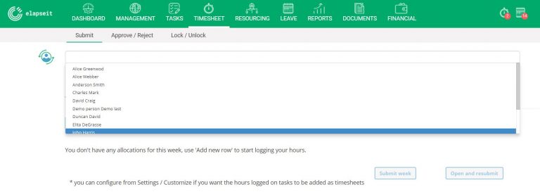 View and edit another person’s timesheet | elapseit Help Center