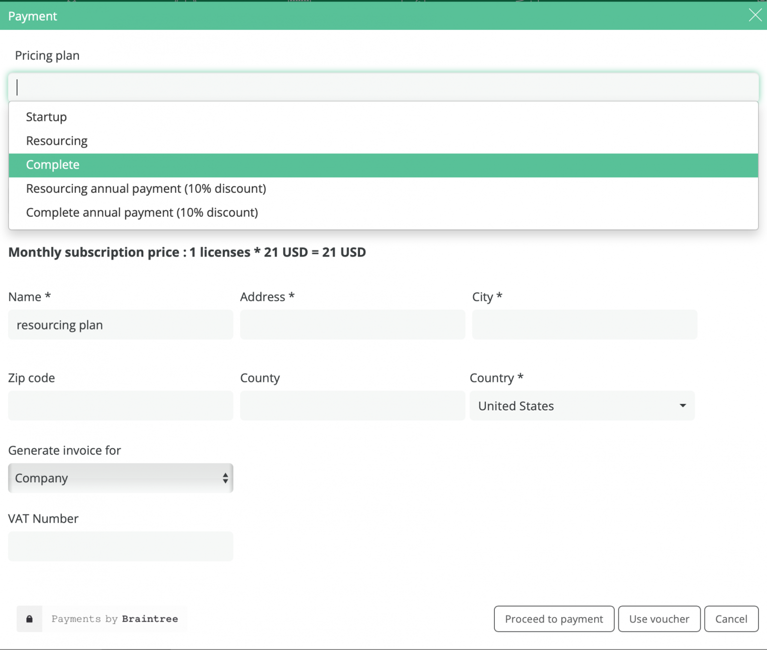 Billing | elapseit Help Center