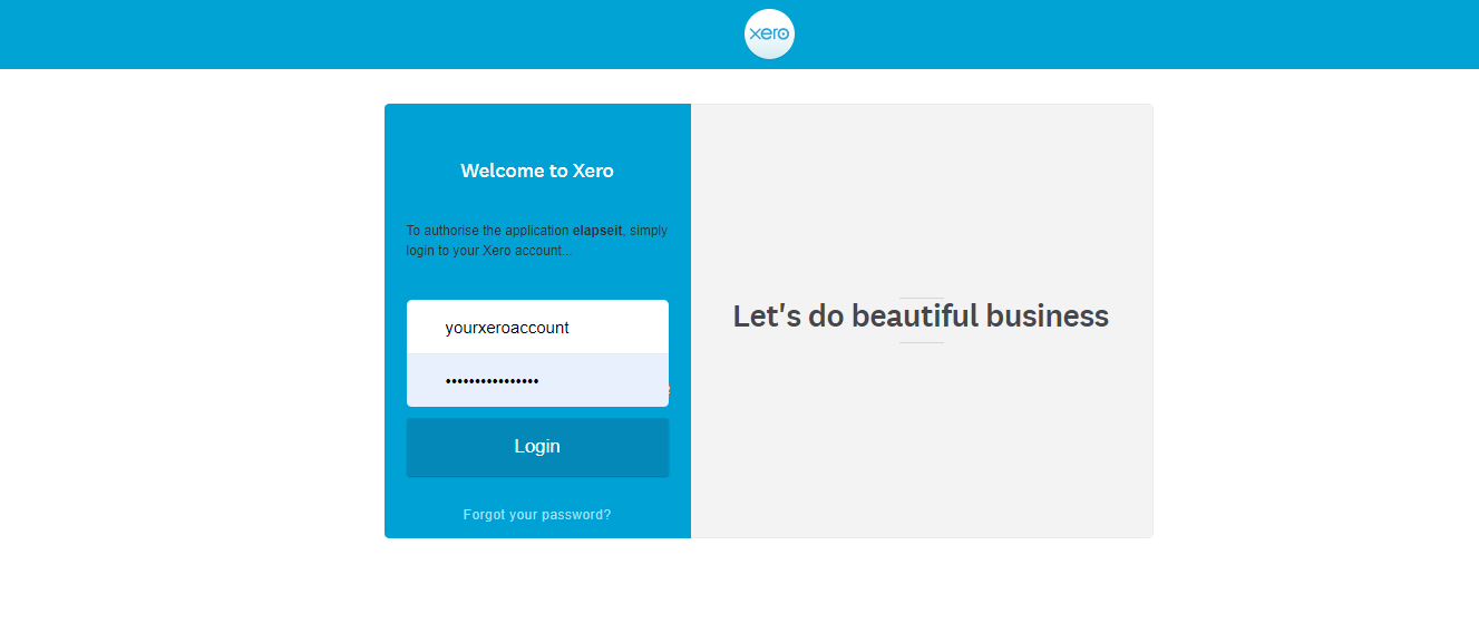 Xero interface