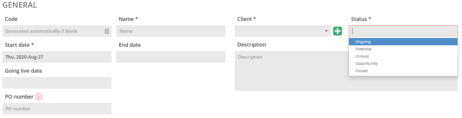 Add general information on project